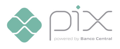 Logo PIX, serviço de pagamento instantâneo do Banco Central brasileiro.
