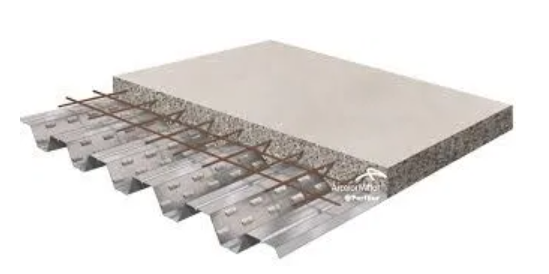 Steel Deck: imagem mostra elementos do steel deck