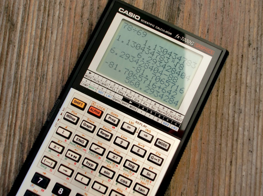 retenções fiscais: imagem de uma calculadora científica